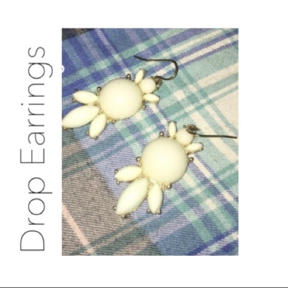 Cute light teal drop earrings